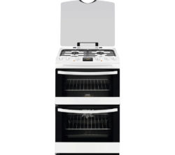 ZANUSSI  ZCK68300W 60 cm Dual Fuel Cooker - White